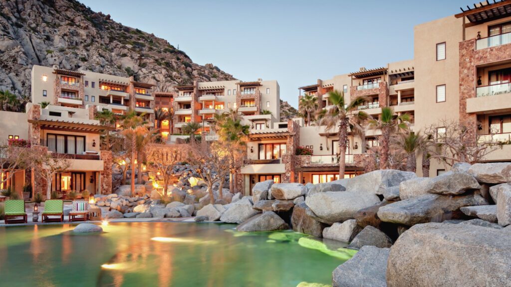 waldorf astoria los cabos pool and rooms