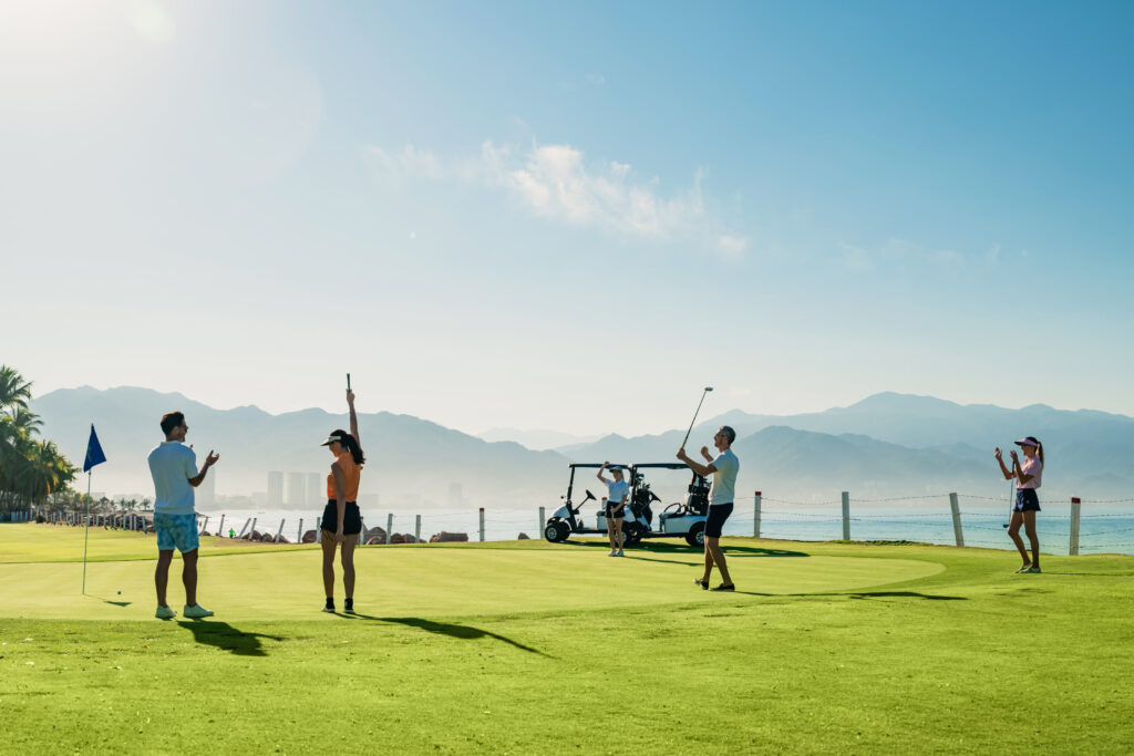 Casa velas golf course and golfers