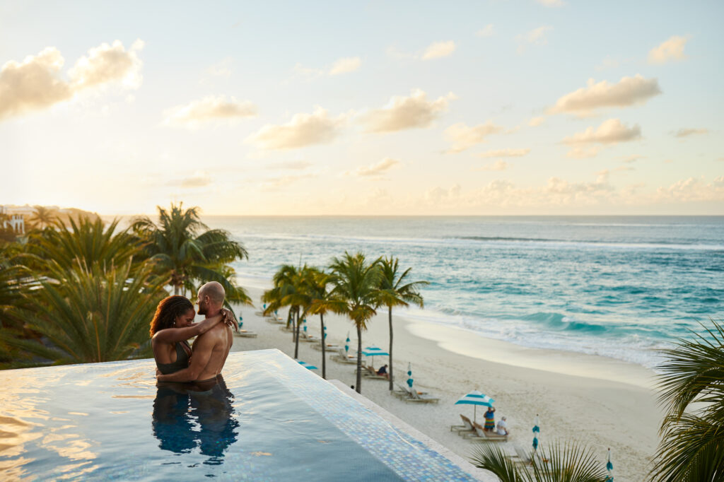 Zemi Beach House, LXR Hotels & Resorts couple in pool
